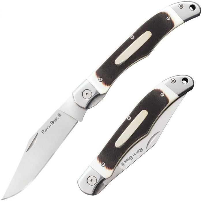 Складной нож RANCH BOSS 2 Cold Steel, сталь SK-5, рукоять G10