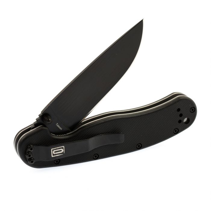 Нож складной Ontario RAT-1, сталь Aus-8. Клинок - Black, Рукоять - Black GRN, 8846 BP