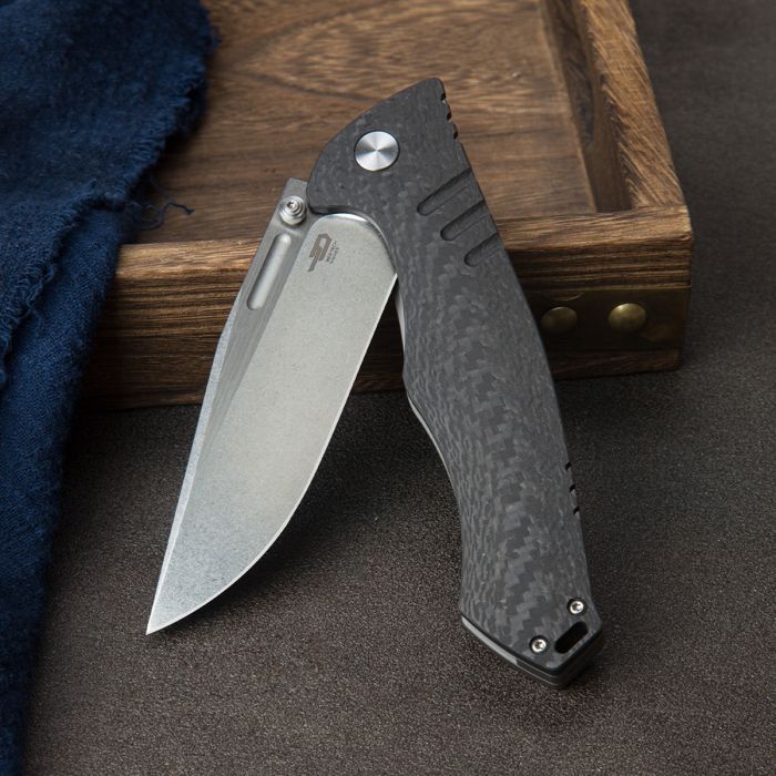 Складной нож Bestech Keen II, сталь S35VN, рукоять титан/карбон