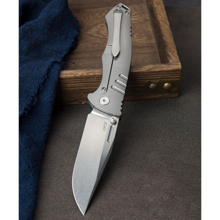 Складной нож Bestech Keen II, сталь S35VN, рукоять титан/карбон