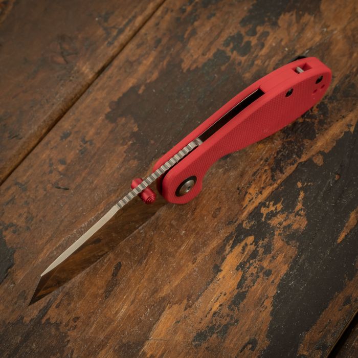 Складной нож CJRB Maileah, сталь AR-RPM9, Red G10