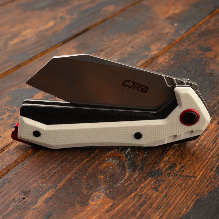 Складной нож CJRB Tigris, сталь AR-RPM9, White G10
