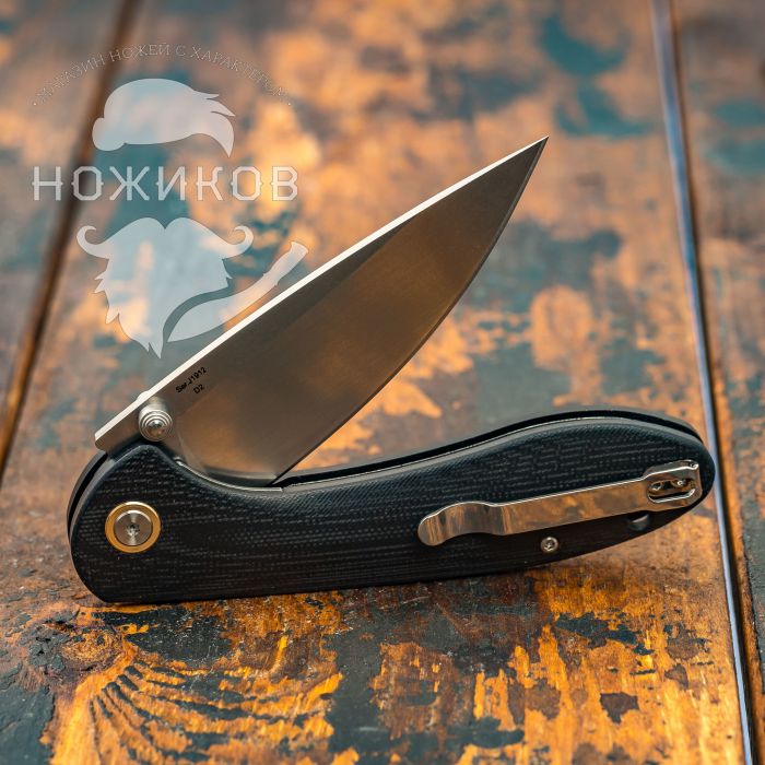 Складной нож Spyderco Endela Emerson OpenerT 243PGYW, сталь VG-10, рукоять G10, чёрный