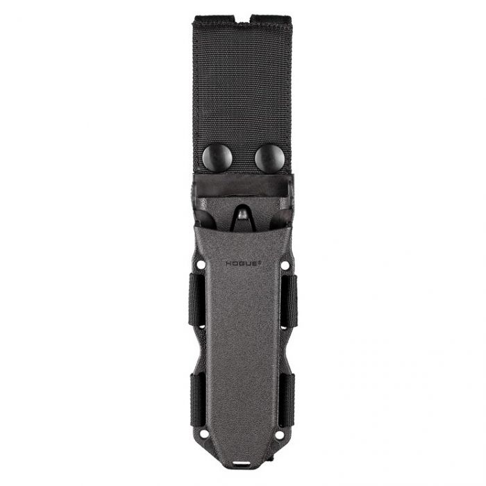 Нож с фиксированным клинком Hogue EX-F02 Stone-Tumbled Clip Point, сталь A2 Tool Steel, рукоять термопластик GRN